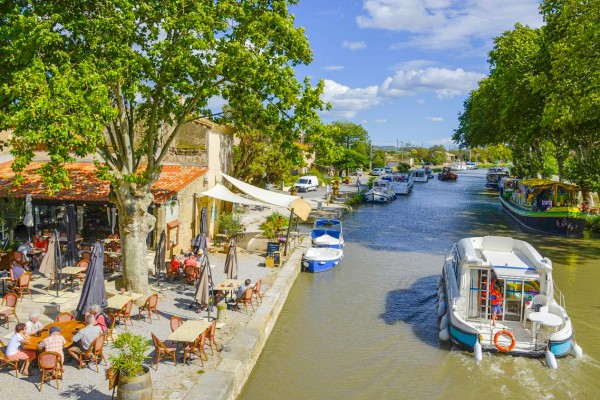 Canal du Midi 1aa Frankrijk vakantie boot verhuur varen sluizen fonserrannes fiets wandelen tour ron