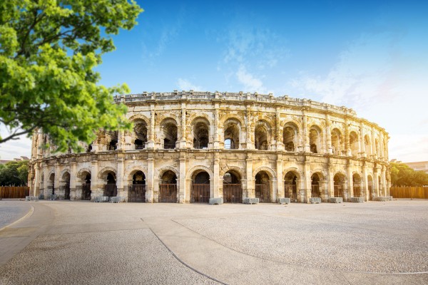 Nimes 6 Frankrijk Gard vakantie Languedoc Provence Middellandse zee arena carree pont.jpg