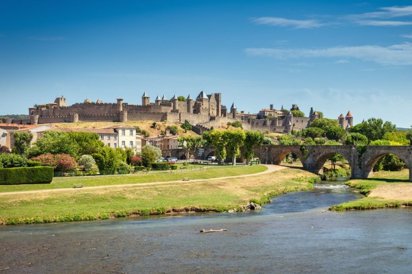 Carcassonne C35a Cite Frankrijk Languedoc Aude vakantie chateau Comtal middeleeuws kasteel.jpg